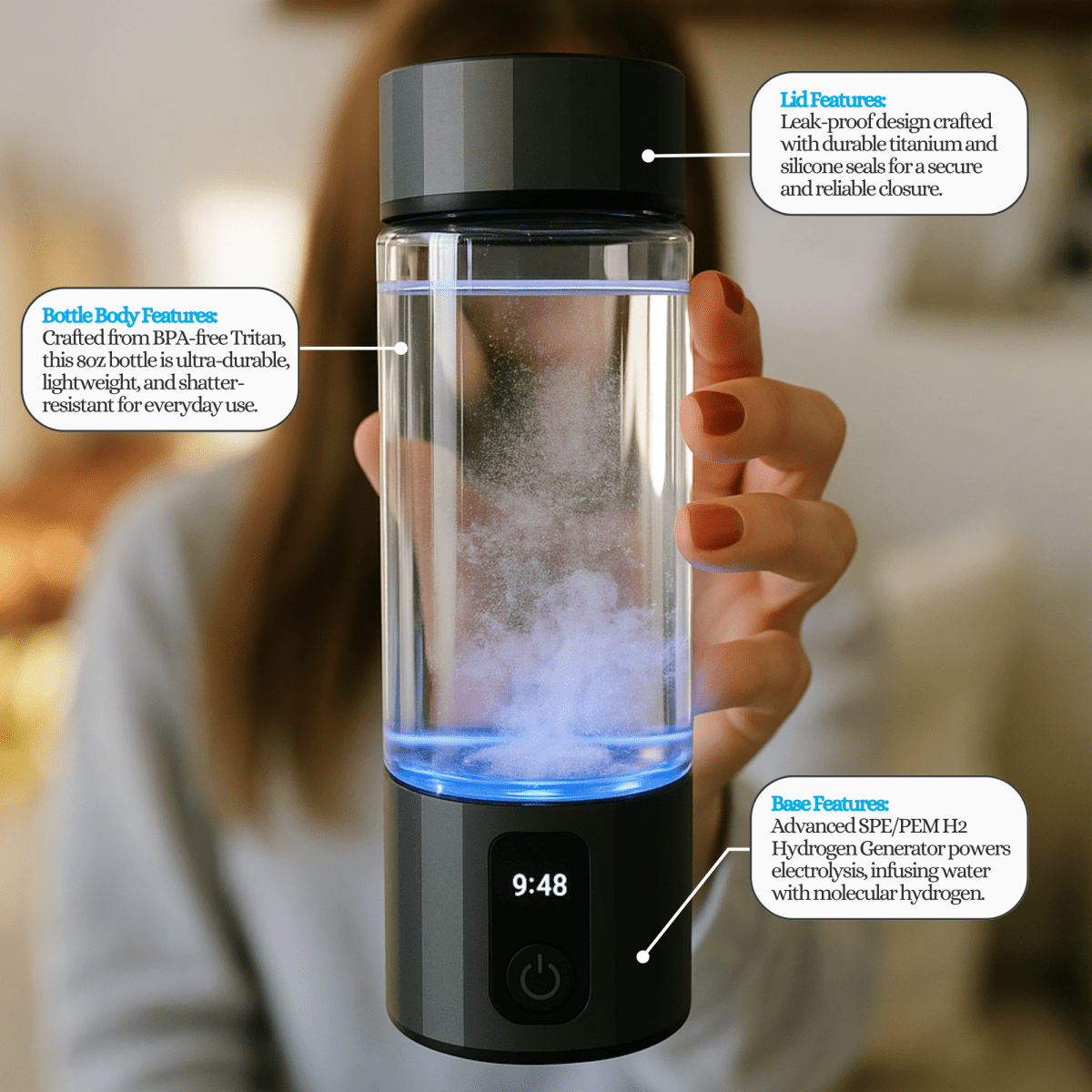 Mizu One | Japanese - Inspired Hydrogen Water Bottle - Osaka Water
